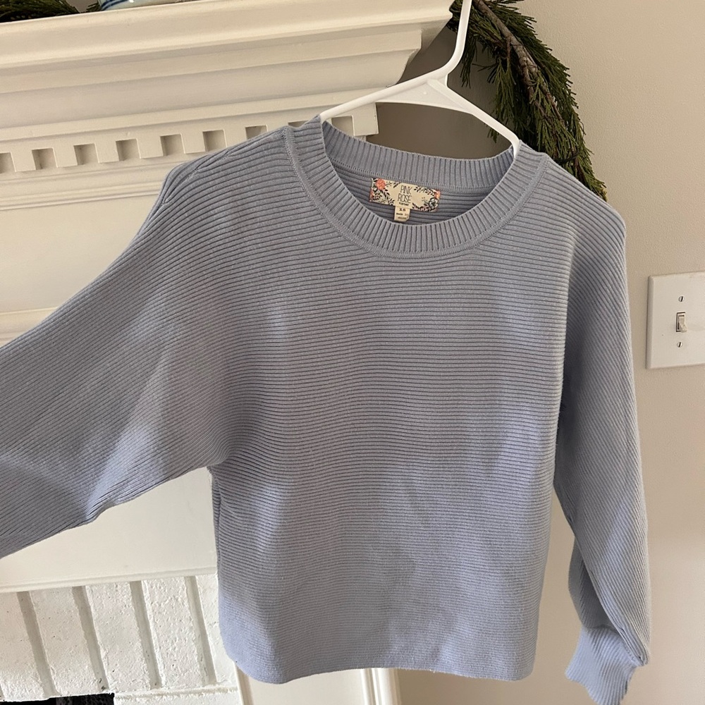 Fitted periwinkle sweater🩵
